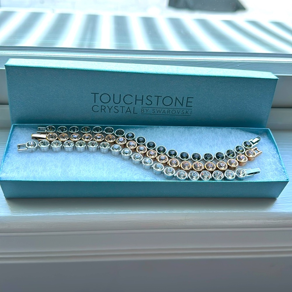 3 crystal bracelets from touchstone crystal by swarovski